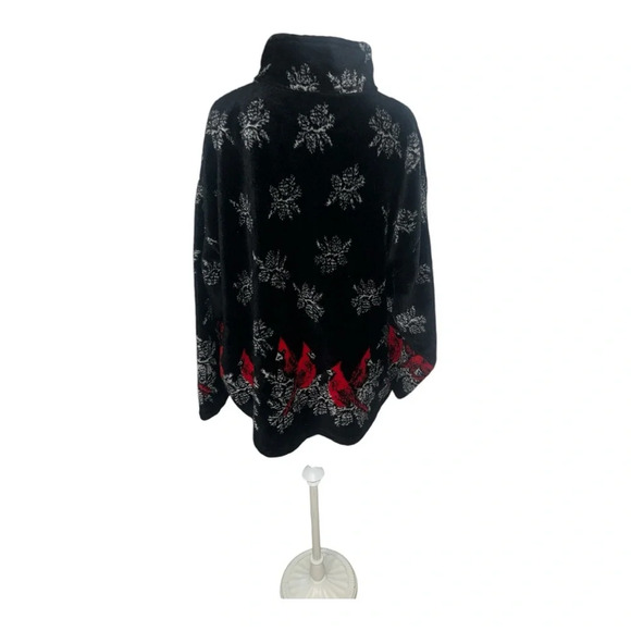 Vintage Zip Fleece with Red Birds and Snow ❄️.  Size XL, Beautiful Cozy … - Picture 7 of 11